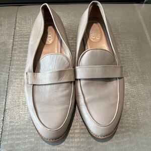 Franco Sarto Beige Leather Loafers - US WOMENS SIZE 8